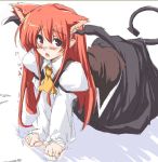cat_ears head_wings imuraya_ayuka kemonomimi_mode koakuma tail touhou