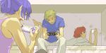  game glasses luca_angeloni macross macross_frontier mhr mikhail_buran playing_games playstation_portable saotome_alto 