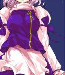  apron bow breasts cirno head_out_of_frame ideolo large_breasts letty_whiterock lowres parody ribbon ribbons short_hair style_parody touhou 