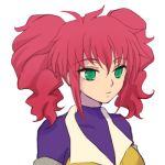  arch_(artist) feldt_grace green_eyes gundam gundam_00 lowres pink_hair plum_(arch) solo twintails 