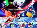  captain_falcon cirno falcon_punch fujiwara_no_mokou ice_climbers kochiya_sanae letty_whiterock luigi nagae_iku nintendo parody pikachu pokemon pyonta super_smash_bros. touhou 