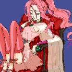  final_fantasy final_fantasy_iv final_fantasy_iv_the_after long_hair lowres moira_(artist) pink_hair ponytail porom see-through solo thigh-highs thighhighs zettai_ryouiki 