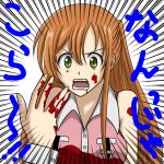  code_geass green_eyes long_hair red_hair redhead shirley_fenette shocked surprise surprised translated 