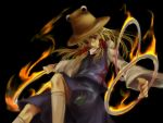  fire hat honokan moriya's_iron_rings moriya_suwako touhou 