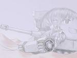  cirno hakurei_reimu military military_vehicle monochrome purple shishigami_(sunagimo) tank touhou vehicle what yukkuri_shiteitte_ne 