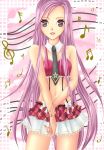  lucia music musical_note pangya pink_eyes pink_hair ribbon ribbons skirt treble_clef very_long_hair 