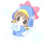  brown_hair chibi child coat ecoco ekokuice hat scarf twintails 