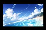  beach blue_sky clouds dutch_angle highres no_humans ocean original scenery sky water y.yamamoto 