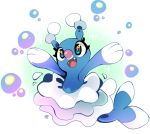  2016 brionne commentary creature english_commentary fangs full_body gen_7_pokemon milka_(milk4ppl) no_humans pokemon pokemon_(creature) seal signature simple_background solo white_background 