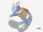  claws creature full_body gen_1_pokemon muginoomoti no_humans pokemon pokemon_(creature) simple_background solo wartortle white_background 