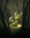  brown_eyes creature full_body gen_4_pokemon highres leafeon mcgmark no_humans pokemon pokemon_(creature) shadow signature solo watermark web_address 