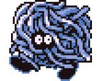  3d animated animated_gif blue_theme cortoony creature gen_1_pokemon looking_at_viewer lowres no_humans pixel_art pokemon pokemon_(creature) solo tangela transparent_background walking 