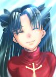  fate_(series) tears tohsaka_rin toosaka_rin turtleneck twintails 