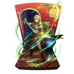  1boy armor armored_boots armored_bridal_gauntlets artist_request aura blonde_hair boots bow_(weapon) bridal_gauntlets brown_boots brown_bridal_gauntlets brown_tunic cape closed_mouth collared_tunic forehead full_body game_cg green_cape green_eyes hands_up high_collar holding holding_bow_(weapon) holding_weapon indoors kawasumi_itsuki knee_boots legendary_bow_(small_bow)_(tate_no_yuusha_no_nariagari) legendary_bow_(tate_no_yuusha_no_nariagari) light_particles light_smile long_sleeves looking_at_viewer male_focus messy_hair muneate night official_art outstretched_arm painting_(object) pants parted_bangs pauldrons shirt short_hair shoulder_armor sidelocks simple_background single_pauldron sleeveless_tunic solo sparkle standing tate_no_yuusha_no_nariagari tate_no_yuusha_no_nariagari_rerise transparent_background tunic turtleneck_tunic v-shaped_eyebrows vase weapon white_pants white_shirt window 