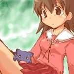  azumanga_daioh cat kamineko lowres oekaki school_uniform takino_tomo 