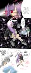  bunny_ears comic highres konpaku_youmu rabbit_ears reisen_udongein_inaba saigyouji_yuyuko touhou 