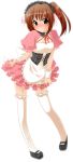  asahina_mikuru cosplay garter_belt kyonko maid ponytail suzumiya_haruhi_no_yuuutsu thigh-highs thighhighs waitress yusya 