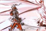  absurdres azai_nagamasa highres oda_nobunaga sengoku_basara sword tsuchibayashi_makoto weapon 