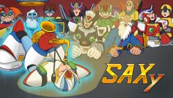  agile_(mega_man) android armor bald beard black_armor black_cape black_hat black_helmet black_zero_(mega_man) blonde_hair blue_eyes brown_hair cape chest_jewel clenched_hands closed_eyes closed_mouth crying dr._cain_(mega_man) dr._light_(mega_man) everyone evil_eyes facial_hair fake_zero_(mega_man) forehead_jewel gloves green_armor green_biker_dude_(mega_man) green_eyes green_helmet grey_hair halo hat helmet holding holding_instrument holding_saxophone instrument lab_coat long_beard long_hair looking_at_viewer male_focus mega_man_(series) mega_man_x2 mega_man_x_(series) music necktie official_style old old_man open_mouth polka_dot_necktie ponytail purple_armor red_armor red_eyes red_gloves red_helmet robot robot_ears saxophone scar scar_on_face serges_(mega_man) short_hair shoulder_armor sigma_(mega_man) sigma_symbol singing smile sprinqgueen teeth traditional_halo upper_teeth_only very_long_hair violen_(mega_man) white_armor white_gloves white_helmet yellow_armor yellow_helmet zero_(mega_man) 