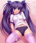  gym_uniform little_busters! little_busters!! oekaki pink_thighhighs sasasegawa_sasami thigh-highs thighhighs twintails zen 