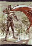  absurdres armor cape gun highres male oda_nobunaga samurai sengoku_basara shotgun solo sword tsuchibayashi_makoto weapon 
