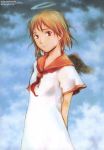  haibane_renmei halo rakka school_uniform wings yoshitoshi_abe 