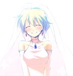  bridal_veil bride dress earrings jewelry motomiya_mitsuki nia_teppelin short_hair smile tengen_toppa_gurren_lagann veil wedding_dress 