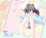  blush bunny_ears inaba_tewi lowres rabbit_ears swimsuit touhou 