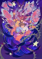  2others 3girls 6+boys alphys androgynous android asgore_dreemurr asriel_dreemurr asriel_dreemurr_(god_of_hyperdeath) b.i.a barefoot beard black_eyes blue_background blue_shirt blue_shorts blush_stickers boots brown_boots brown_hair brown_pants buck_teeth chara_(undertale) closed_eyes dark_persona deformed evil_smile eyepatch facial_hair fins floppy_ears flower flowey_(undertale) food frisk_(undertale) full_body furry furry_female furry_male ghost glass_shards glasses gloves gradient_background green_shirt grin hair_over_one_eye head_fins headphones high_ponytail highres holding holding_food holding_hands holding_microphone hollow_eyes horns interlocked_fingers jacket lab_coat liquid long_hair looking_at_viewer looking_back looking_to_the_side mettaton mettaton_ex microphone monster_girl multiple_boys multiple_girls multiple_others multiple_persona napstablook no_mouth open_clothes open_jacket open_mouth oven_mitts pants papyrus_(undertale) partially_colored pie ponytail raised_eyebrow rimless_eyewear robot round_eyewear sans_(undertale) scarf sharp_teeth shirt short_hair shorts skeleton skull slit_pupils smile solid_eyes star_(symbol) striped_clothes striped_shirt tank_top tears teeth thick_beard thumbs_up toriel u_u undertale undyne utdr_(toby_fox) w yellow_flower 