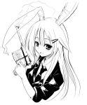  bunny_ears gochou_(comedia80) gun monochrome rabbit_ears reisen_udongein_inaba touhou weapon 