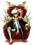  androgynous chair hat kneehighs mikeneko_ringo scarf uroko_(mnr) 