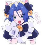  2ameyasan2 animal_ears bell blush cat cat_ears crossdressinging droplet gloves jingle_bell kojirou_(pokemon) paw_gloves paws pokemon pokemon_(anime) ribbon 