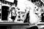  2girls ahoge alcohol alma_armas an&#039;no_natsume artist_request bar bartender bottle cup drinking_glass jill_stingray long_hair multiple_girls necktie sitting sweater talking twintails va-11_hall-a wine wine_bottle wine_glass 