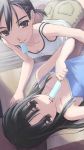  camisole licking multiple_girls on_back on_stomach popsicle shimano_natsume 