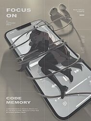  1girl apple_inc. arm_tattoo battery_indicator black_boots black_skirt black_sleeves boots cellphone cellphone_photo character_name closed_eyes collared_shirt detached_sleeves earphones earphones english_text full_body grey_hair grey_shirt hashtag-only_commentary hatsune_miku highres ios_(os) iphone long_hair long_sleeves number_tattoo pause_button phone pleated_skirt poro_(apom6n) rewind_button shirt skirt sleeveless sleeveless_shirt smartphone solo tattoo thigh_boots twintails vocaloid wi-fi_symbol 