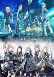  6+girls arm_up ave_mujica_(bang_dream!) bang_dream! bang_dream!_it&#039;s_mygo!!!!! black_boots black_hair black_pants black_ribbon black_shirt black_shorts black_skirt black_socks blonde_hair blue_eyes blue_shirt boots breasts brown_hair chihaya_anon closed_mouth commentary_request crosswalk dress fingerless_gloves gloves green_hair grey_dress grey_eyes grey_gloves grey_hair grey_shoes hair_ribbon heterochromia kaname_raana leg_warmers long_hair long_sleeves medium_hair misumi_uika multiple_girls mygo!!!!!_(bang_dream!) nagasaki_soyo official_art open_mouth pants pink_hair purple_hair ribbon shirt shoes short_hair shorts shuzuku skirt socks thigh_boots togawa_sakiko violet_eyes wakaba_mutsumi white_hair white_leg_warmers yahata_umiri yellow_eyes yuutenji_nyamu 