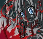  blood blood_on_face blue_eyes crazy-megame higurashi_no_naku_koro_ni ryuuguu_rena 