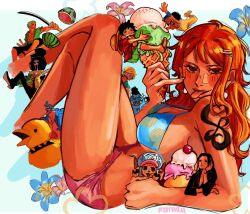  franky_(one_piece) giant giantess highres jinbe_(one_piece) monkey_d._luffy nami_(one_piece) nico_robin non-web_source roronoa_zoro sanji_(one_piece) tony_tony_chopper usopp 
