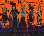  cecil_harvey edward_geraldine final_fantasy final_fantasy_iv halloween kain_highwind oekaki rosa_farrell rydia 