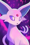  creature espeon expressionless gen_2_pokemon looking_away no_humans orcaowl pokemon pokemon_(creature) signature solo violet_eyes 