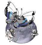  :d artsy-theo bug butterfly creature flying gen_6_pokemon happy insect looking_at_viewer no_humans open_mouth outdoors pokemon pokemon_(creature) rain scatterbug signature sky smile spewpa vivillon vivillon_(monsoon) wind 