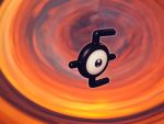  black_eyes commentary creature english_commentary floating full_body gen_2_pokemon ilkcmp no_humans pokemon pokemon_(creature) solo unown 