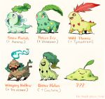 ._. :d ?? aurorus blue_eyes blue_fire brown_eyes cacturne character_name chikorita closed_mouth commentary creature ditto english_commentary english_text fangs fire flame frown full_body fusion gen_1_pokemon gen_3_pokemon gen_6_pokemon multiple_fusions no_humans onemegawatt open_mouth orange_eyes pokemon pokemon_(creature) shadow smile spikes standing trevenant tumblr_username tyrantrum venusaur watermark web_address yellow_eyes 