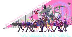  6+boys 6+girls ^_^ absurdly_long_hair ahoge akamatsu_kaede amami_rantaro android antenna_hair arm_belt arm_under_breasts armband backpack bag bandaged_hand bandages beanie bear belt black-framed_eyewear black_choker black_corset black_dress black_eyes black_gloves black_hair black_hairband black_hat black_jacket black_pants black_pantyhose black_sailor_collar black_scarf black_shoes black_skirt black_socks blazer blonde_hair blood blood_splatter blue_eyes blue_gemstone blue_hair blue_serafuku blue_shirt blue_skirt blunt_bangs bow bowtie breast_pocket breasts brown-framed_eyewear brown_hair brown_pants brown_shoes brown_skirt brown_suit brown_vest bug_cage business_suit chabashira_tenko checkered_clothes checkered_scarf choker clenched_hand closed_eyes closed_mouth coat coat_partially_removed collared_coat collared_jacket collared_shirt commentary_request copyright_name corset crest crossed_arms danganronpa_(series) danganronpa_v3:_killing_harmony dark-skinned_female dark_skin determined dress dress_shoes everyone exisal eyes_visible_through_hair facial_hair fake_horns fingerless_gloves floating_clothes flying frilled_skirt frills from_side fuchiyoru_(shirokutsu) gakuran gem gem_hair_ornament glasses gloves goatee goggles goggles_on_head gokuhara_gonta green_bow green_eyes green_hair green_hat green_jacket green_pants grey_hair grey_jacket grey_pants grey_skirt hair_between_eyes hair_bow hair_ornament hair_over_one_eye hair_over_shoulder hair_ribbon hair_scrunchie hairband hairclip hand_in_own_hair hand_on_headwear hand_on_own_elbow hands_on_another&#039;s_shoulders happy harukawa_maki hat hat_belt height_difference high_collar highres horned_headwear horns hoshi_ryoma iron_bars iruma_miu jacket jewelry k1-b0 knee_up kneehighs knees lace-trimmed_hairband lace_trim lapels layered_sleeves leaning_forward leg_up long_hair long_hair_between_eyes long_sidelocks long_sleeves low_twintails mecha medium_skirt messy_hair midriff miniskirt mole mole_under_eye momota_kaito monodam monokid monokuma monophanie monosuke monotaro_(danganronpa) multiple_belts multiple_boys multiple_girls musical_note musical_note_hair_ornament musical_note_print necktie notched_lapels official_alternate_costume oma_kokichi open_clothes open_jacket orange_necktie own_hands_together pants pantyhose peaked_cap pendant pinafore_dress pink_belt pink_blood pink_hairband pink_serafuku pink_shirt pink_skirt pink_vest pinstripe_jacket pinstripe_pants pinstripe_pattern pleated_dress pleated_skirt pocket pointing pointing_forward print_coat print_shirt print_skirt purple_coat purple_hair purple_necktie purple_skirt raincoat red_armband red_eyes red_necktie red_scrunchie red_shirt red_skirt revealing_layer ribbon robot round_eyewear saihara_shuichi sailor_collar scarf school_uniform scrunchie serafuku shadow shinguji_korekiyo shirogane_tsumugi shirt shoes short_hair short_male sidelocks sitting_on_shoulder skirt skirt_set sleeve_cuffs sleeveless sleeveless_dress smile socks space_print spiky_hair starry_sky_print straight_hair striped_clothes striped_shirt suit tojo_kirumi twintails two-sided_coat two-sided_fabric two-tone_scarf undershirt uwabaki v-neck vertical-striped_clothes vertical-striped_shirt very_long_hair vest violet_eyes walking white_background white_bag white_belt white_bow white_bowtie white_hair white_jacket white_ribbon white_sailor_collar white_scarf white_shirt white_skirt white_socks witch_hat wrist_belt yellow_raincoat yonaga_angie yumeno_himiko 