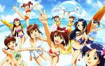  akizuki_ritsuko amami_haruka beach bikini futami_ami futami_mami hagiwara_yukiho idolmaster kikuchi_makoto kisaragi_chihaya minase_iori miura_azusa summer swimsuit takatsuki_yayoi water 