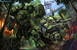  absurdres aeug aiming aircraft battle beam_rifle cable damaged dirty energy_gun flying gm_(mobile_suit) gm_cannon gun gundam gundam_mk_ii gundam_perfect_file highres hizack jungle kinoshita_tomotake machine_gun machinery magazine_scan mecha mecha_focus mobile_suit nature official_art one-eyed open_cockpit open_hatch painting_(medium) realistic riding robot roundel scan scene_reference science_fiction shield space_shuttle spacecraft titans_(gundam) traditional_media tree weapon wreckage zeta_gundam 