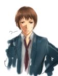  koyama_sousuke kyon lowres male necktie samael school_uniform solo suzumiya_haruhi_no_yuuutsu 