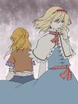  alice_margatroid back blonde_hair blue_eyes hairband mizuhashi_parsee multiple_girls short_hair torinone touhou 