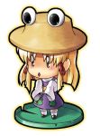  chibi eyes hat moriya_suwako tonbery touhou 