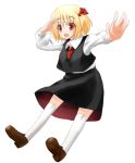  foreshortening hands hirasato outstretched_arms ribbon ribbons rumia short_hair spread_arms touhou 